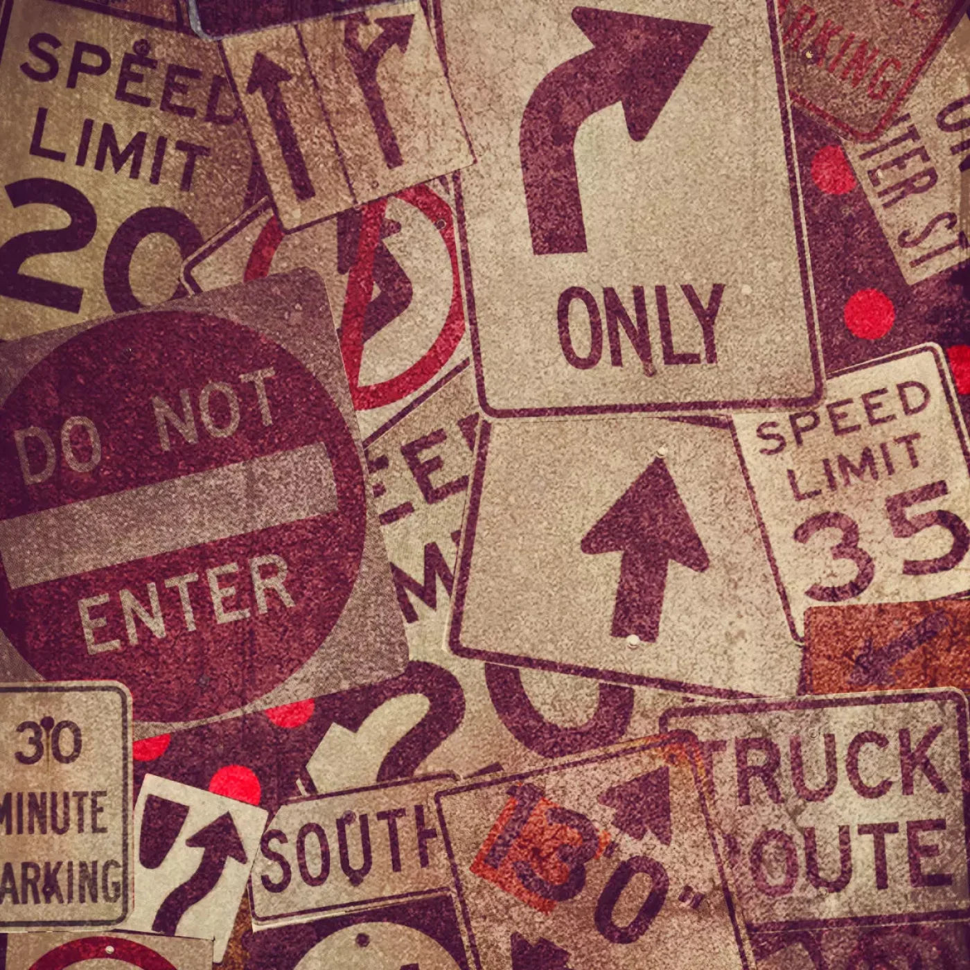 Signs 8X8 Fleece ( 96 X Inch ) Backdrop