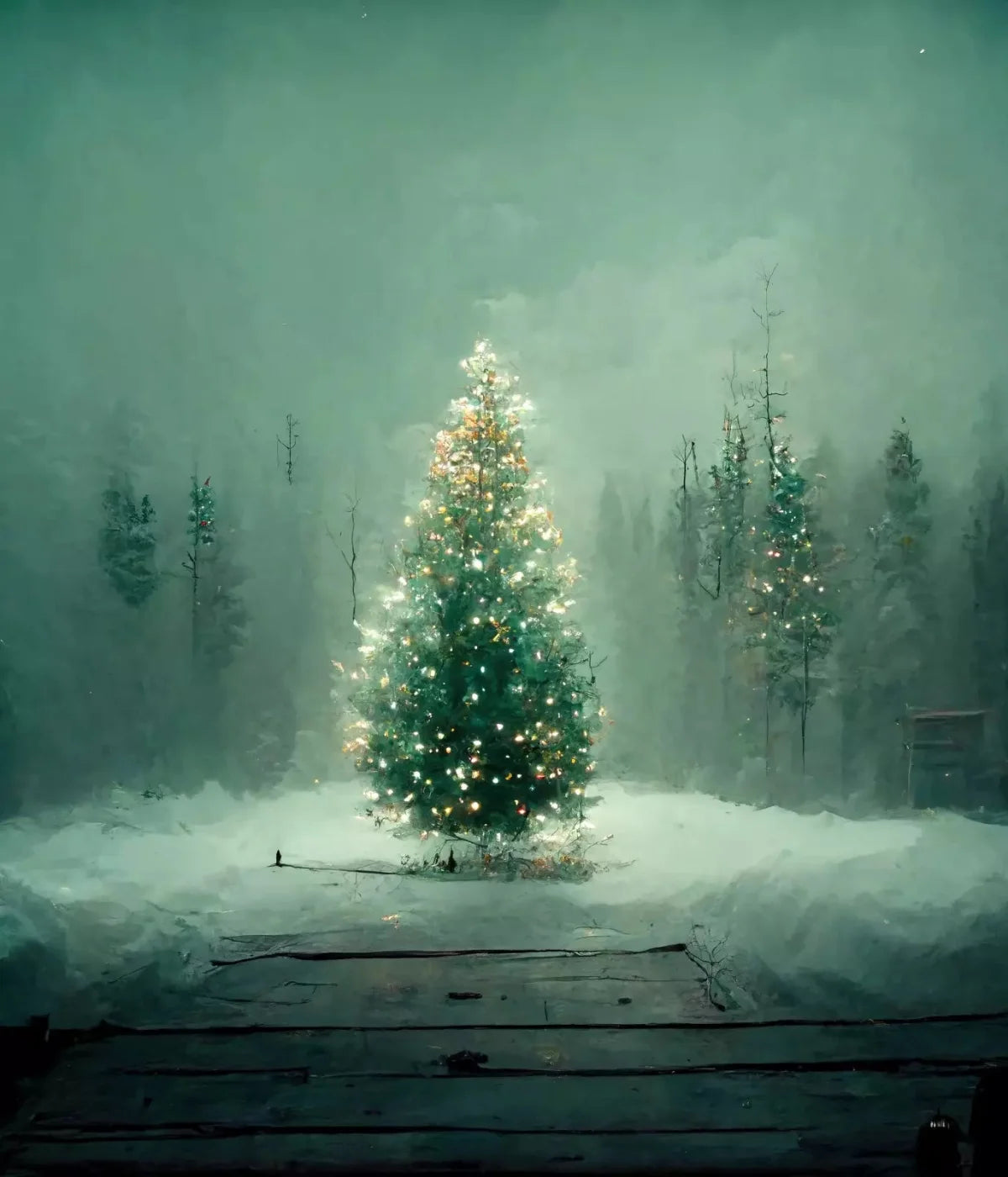 Silent Night 10X12 Ultracloth ( 120 X 144 Inch ) Backdrop
