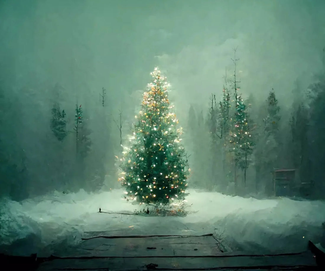Silent Night 5X42 Fleece ( 60 X 50 Inch ) Backdrop
