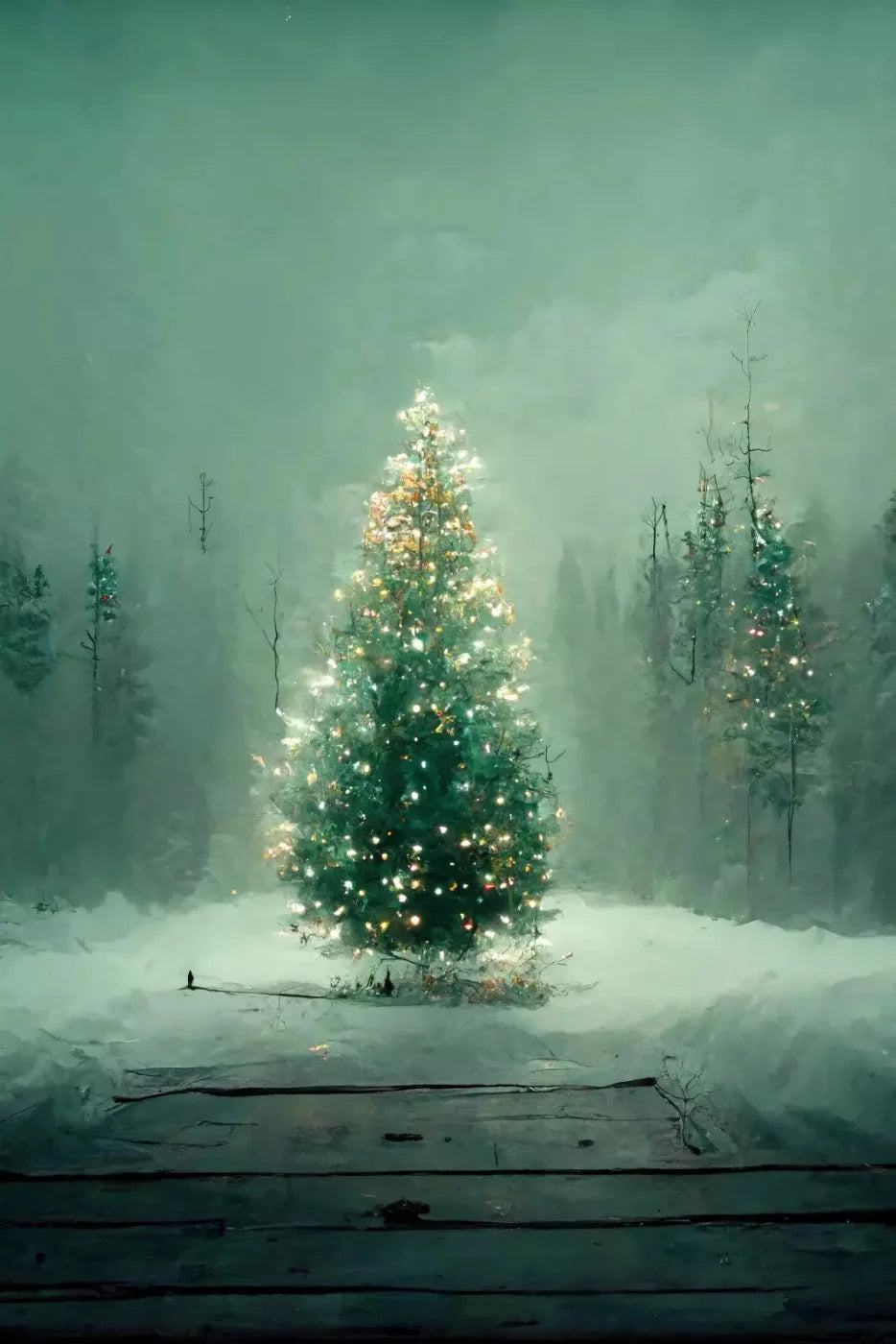 Silent Night 5X8 Ultracloth ( 60 X 96 Inch ) Backdrop