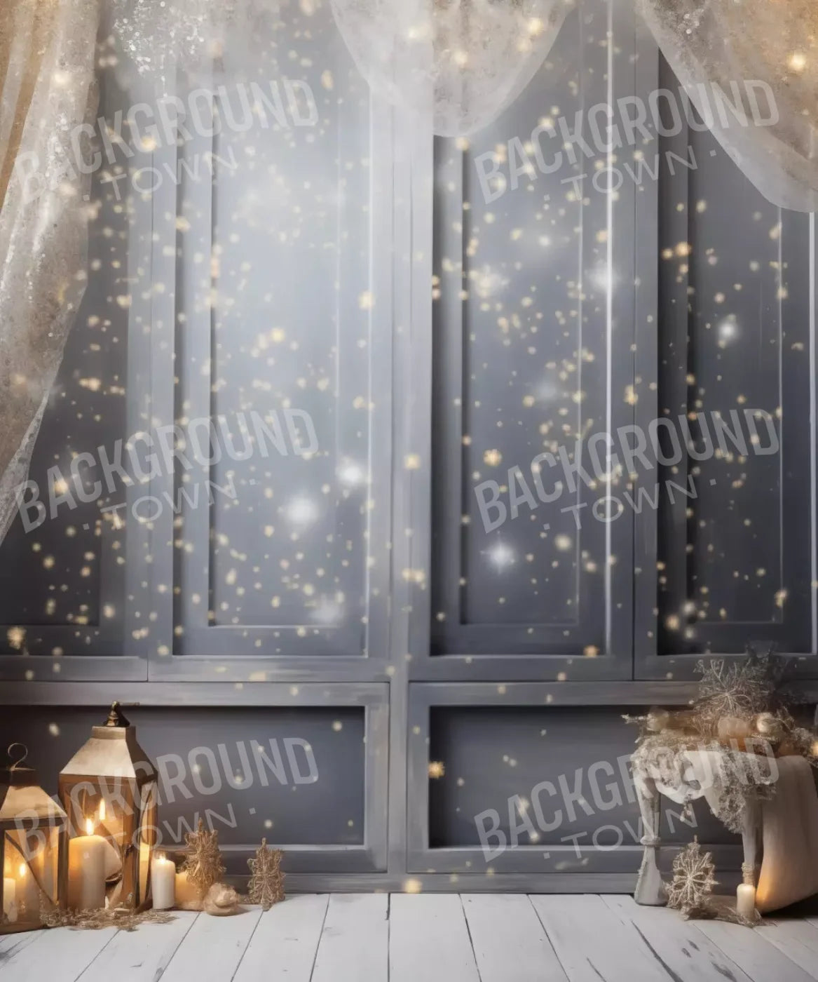 Silver And Gold Studio 1 10X12 Ultracloth ( 120 X 144 Inch ) Backdrop