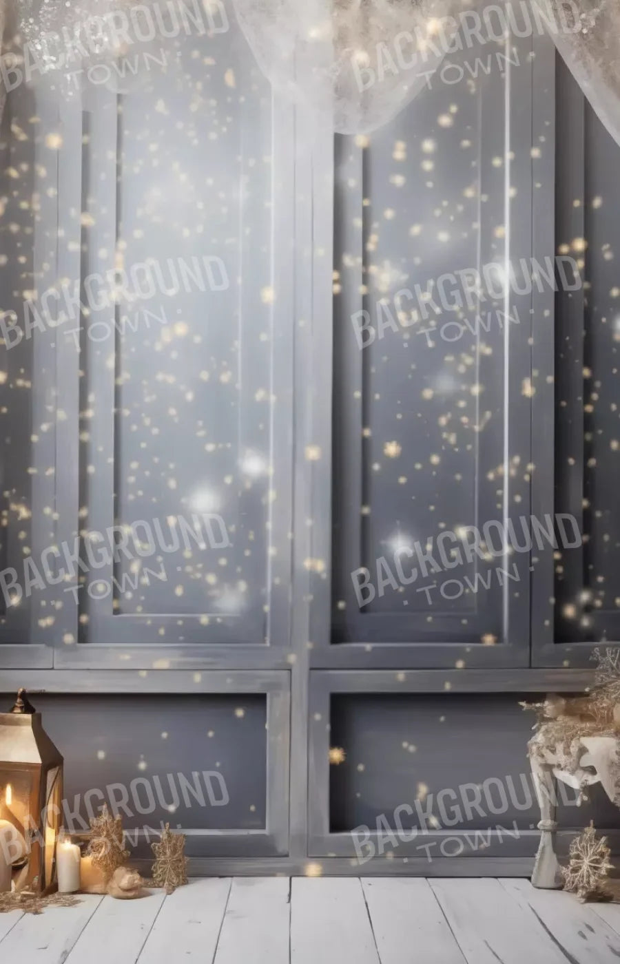 Silver And Gold Studio 1 9X14 Ultracloth ( 108 X 168 Inch ) Backdrop