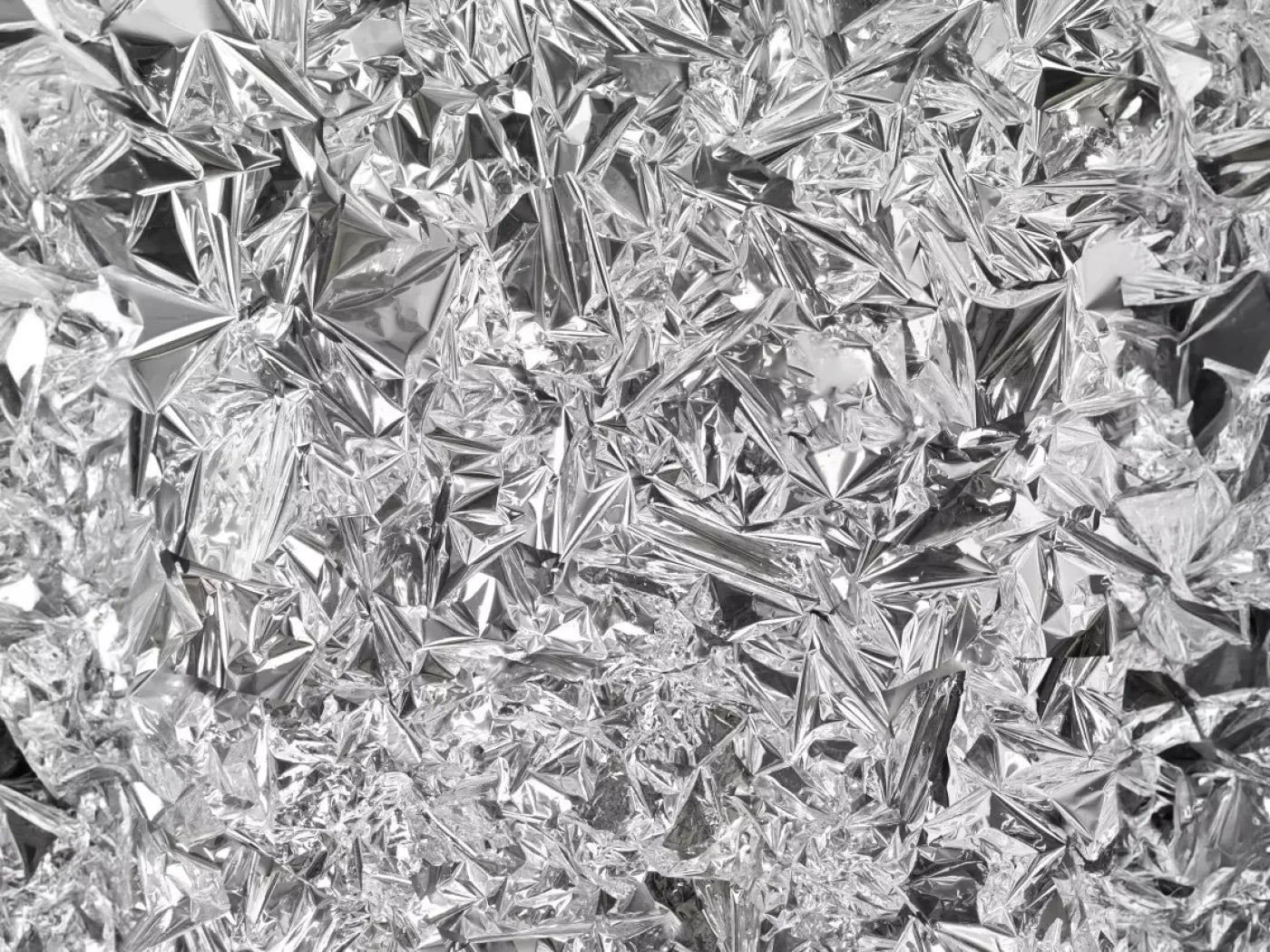 Silver Mylar 6’8X5’ Fleece (80 X 60 Inch) Backdrop