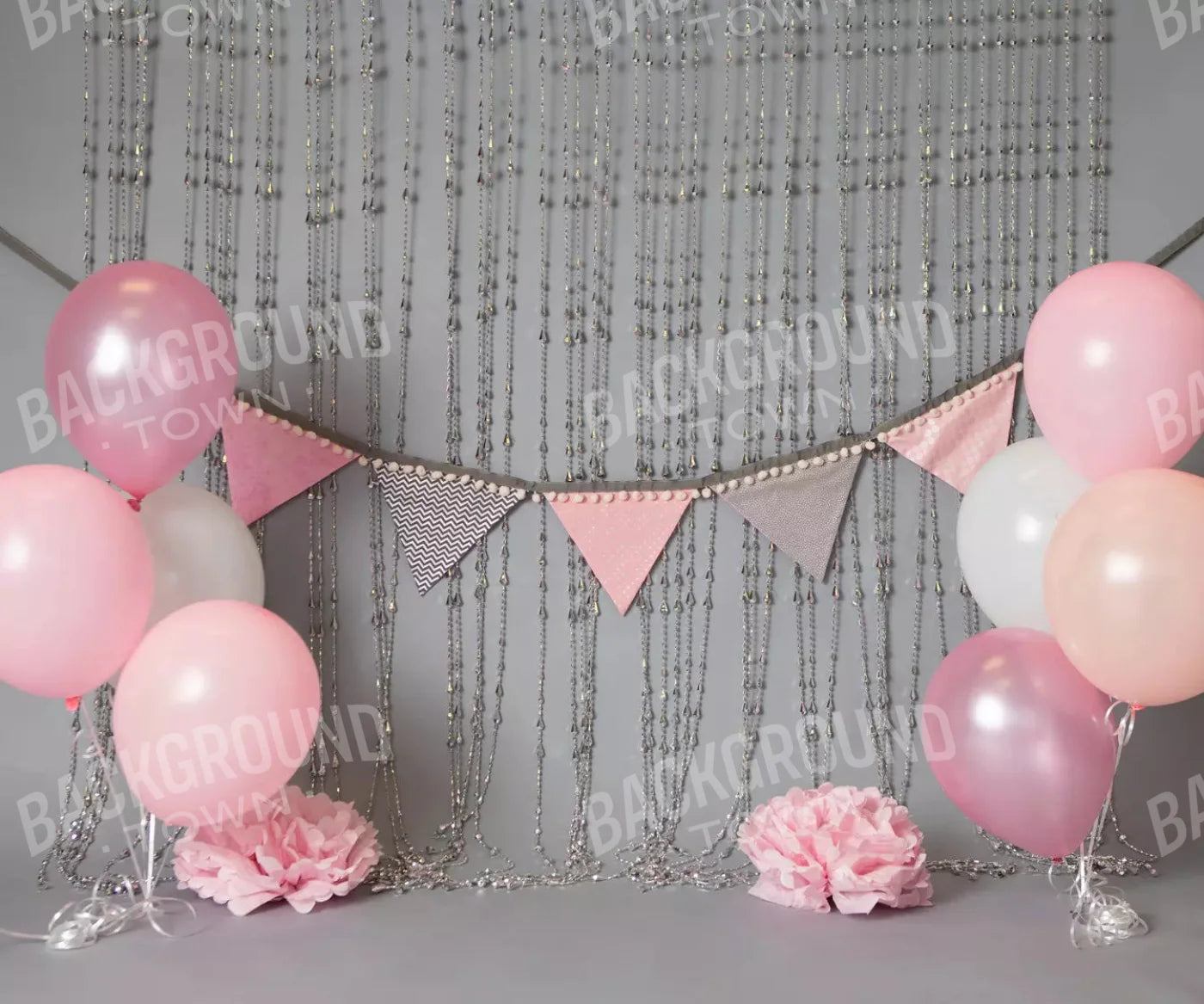 Gray Party Backdrop for Photography