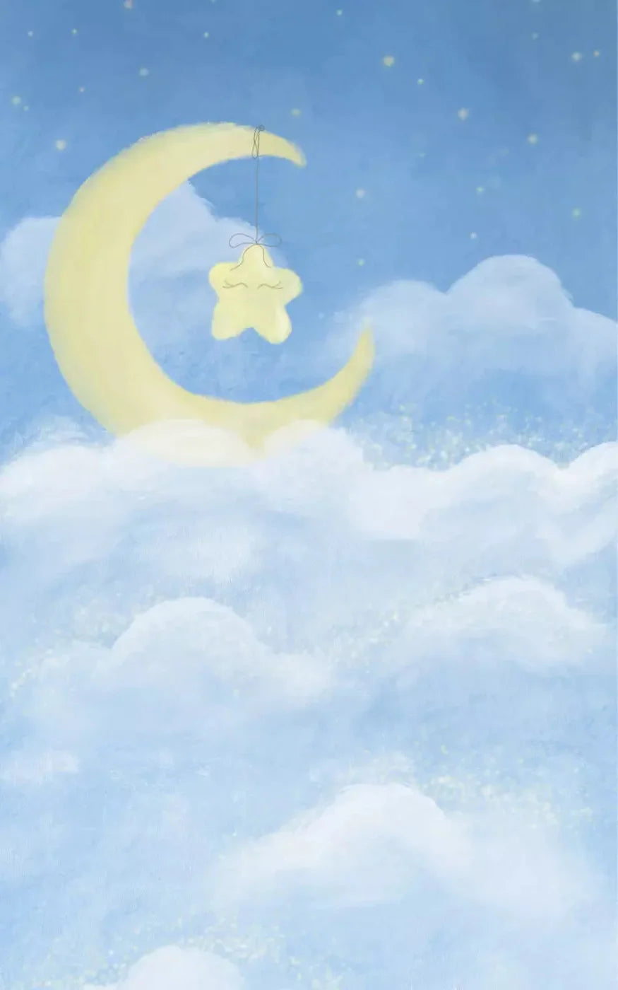 Sleep Tight Blue 9X14 Ultracloth ( 108 X 168 Inch ) Backdrop