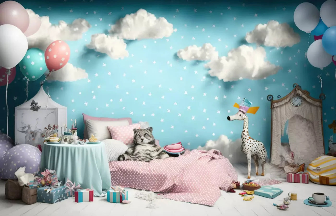 Slumber Party 12’X8’ Ultracloth (144 X 96 Inch) Backdrop