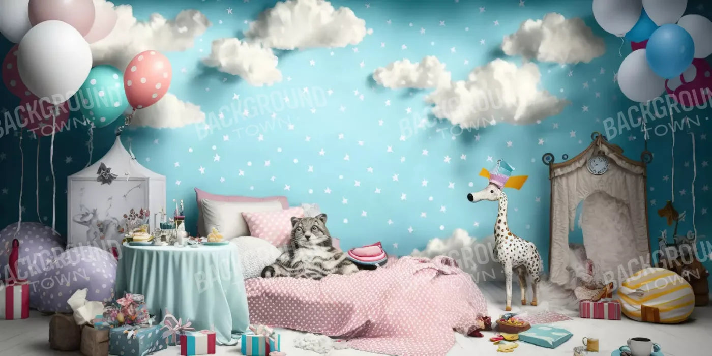 Slumber Party 20’X10’ Ultracloth (240 X 120 Inch) Backdrop