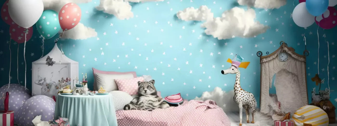 Slumber Party 20’X8’ Ultracloth (240 X 96 Inch) Backdrop