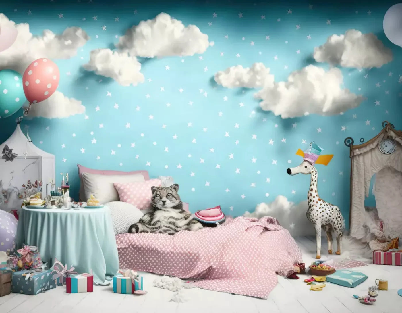 Slumber Party 8’X6’ Fleece (96 X 72 Inch) Backdrop