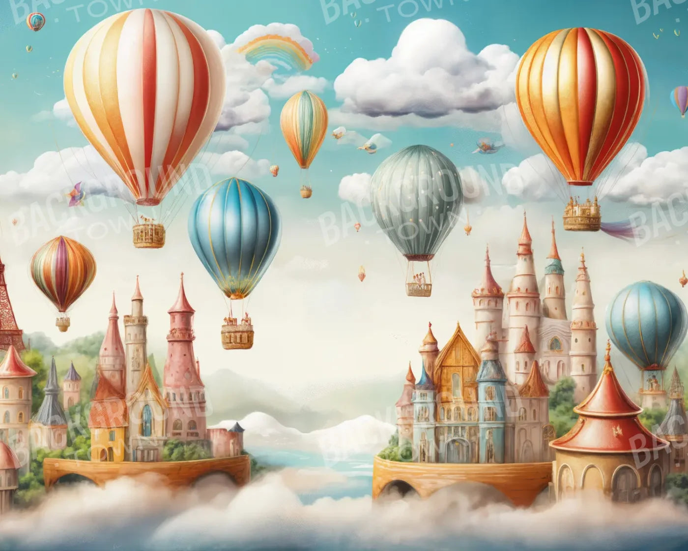 Small World 10’x8’ Fleece (120 x 96 inch) Backdrop