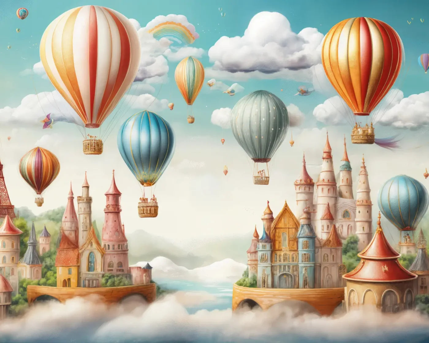 Small World 10’x8’ Fleece (120 x 96 inch) Backdrop