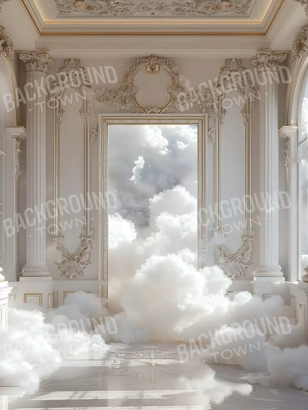 Smoke Mirrors Collection 38 5’X6’8 Fleece (60 X 80 Inch) Backdrop
