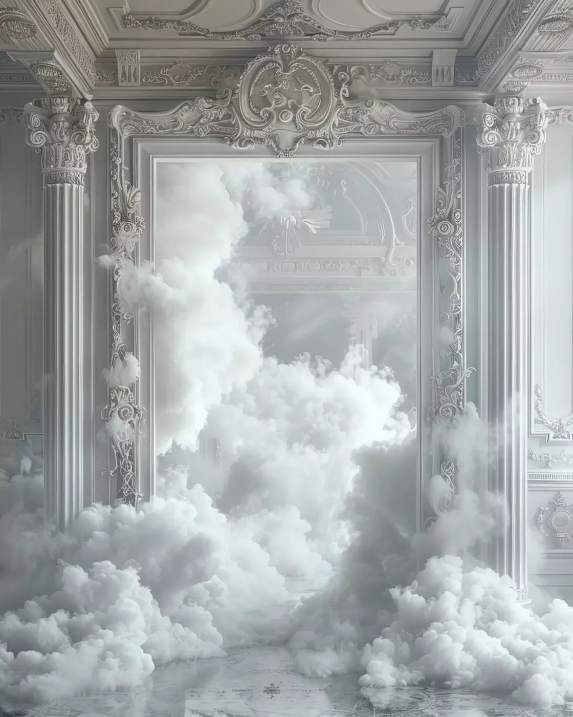 Smoke Mirrors Collection 26 4’X5’ Rubbermat Floor (48 X 60 Inch) Backdrop
