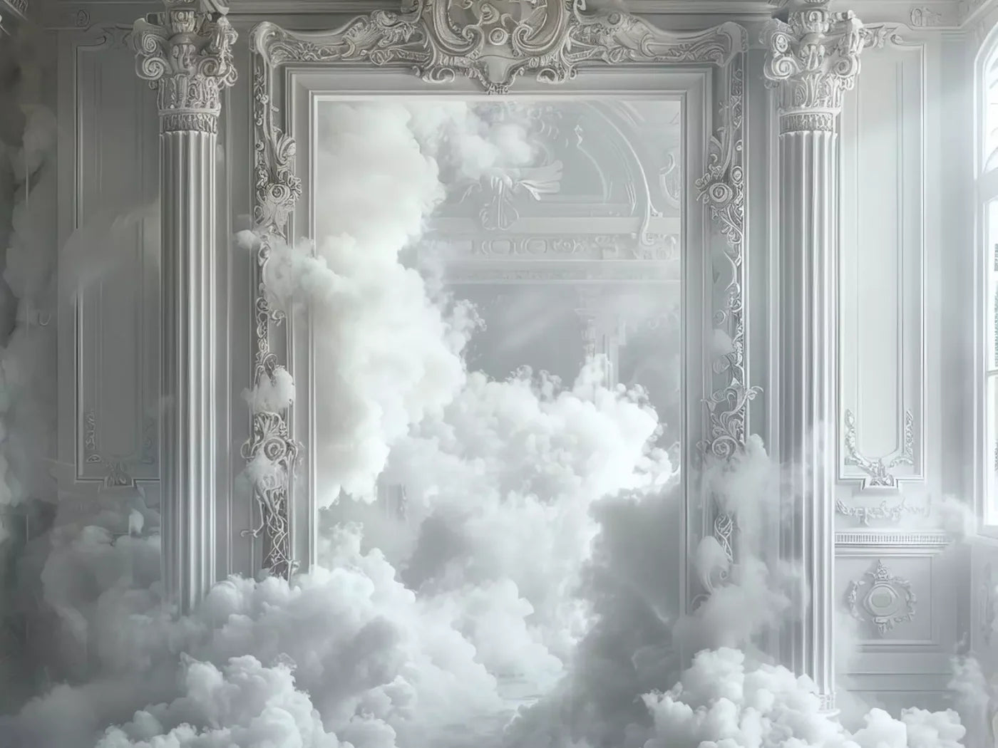 Smoke Mirrors Collection 26 6’8X5’ Fleece (80 X 60 Inch) Backdrop