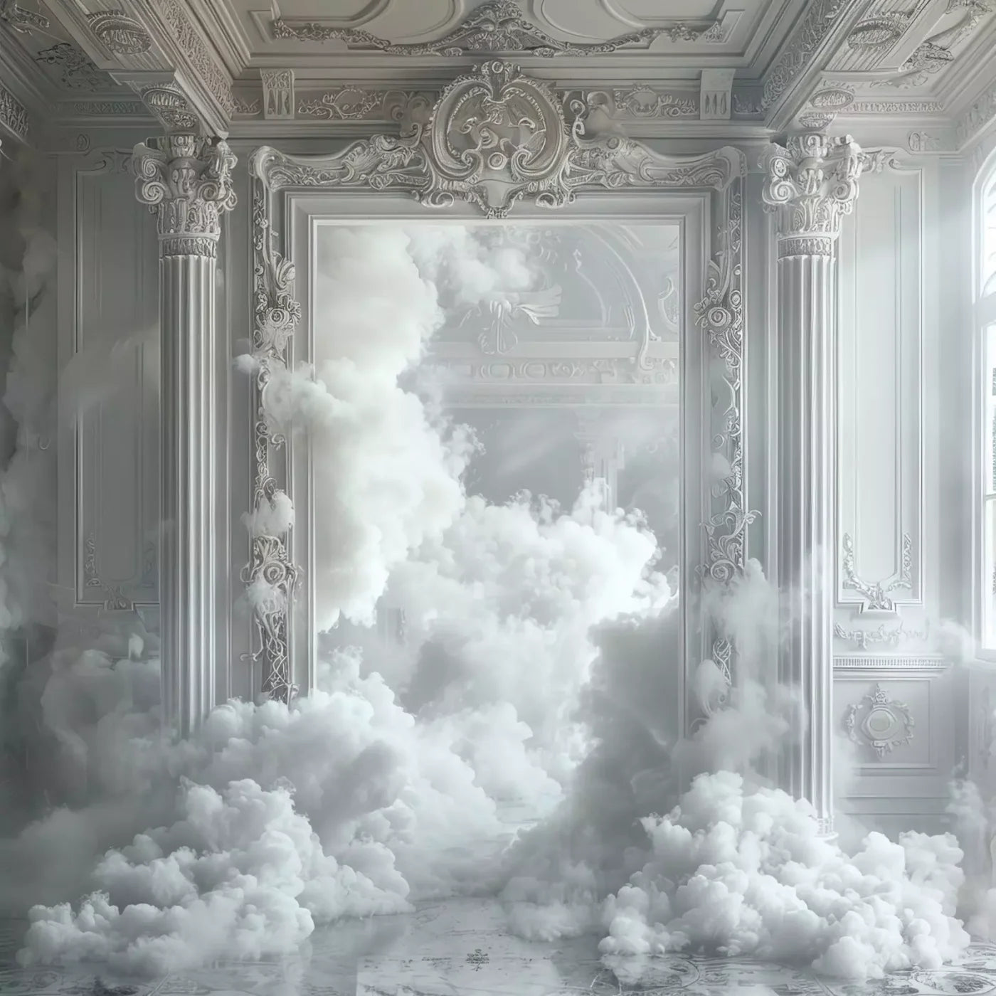 Smoke Mirrors Collection 26 8’X8’ Fleece (96 X Inch) Backdrop
