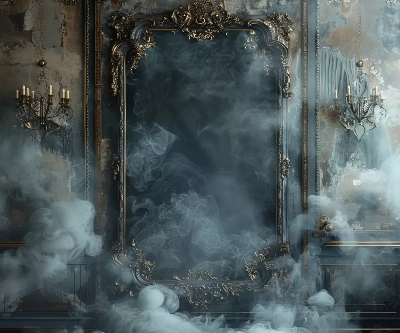 Smoke Mirrors Dark Collection 9 12’X10’ Ultracloth (144 X 120 Inch) Backdrop