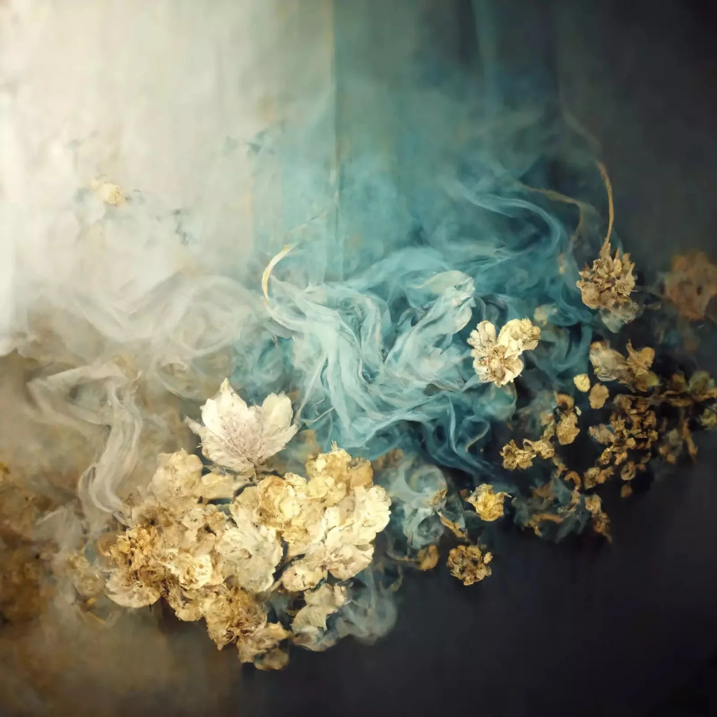 Smoky Flowers 10X10 Ultracloth ( 120 X Inch ) Backdrop