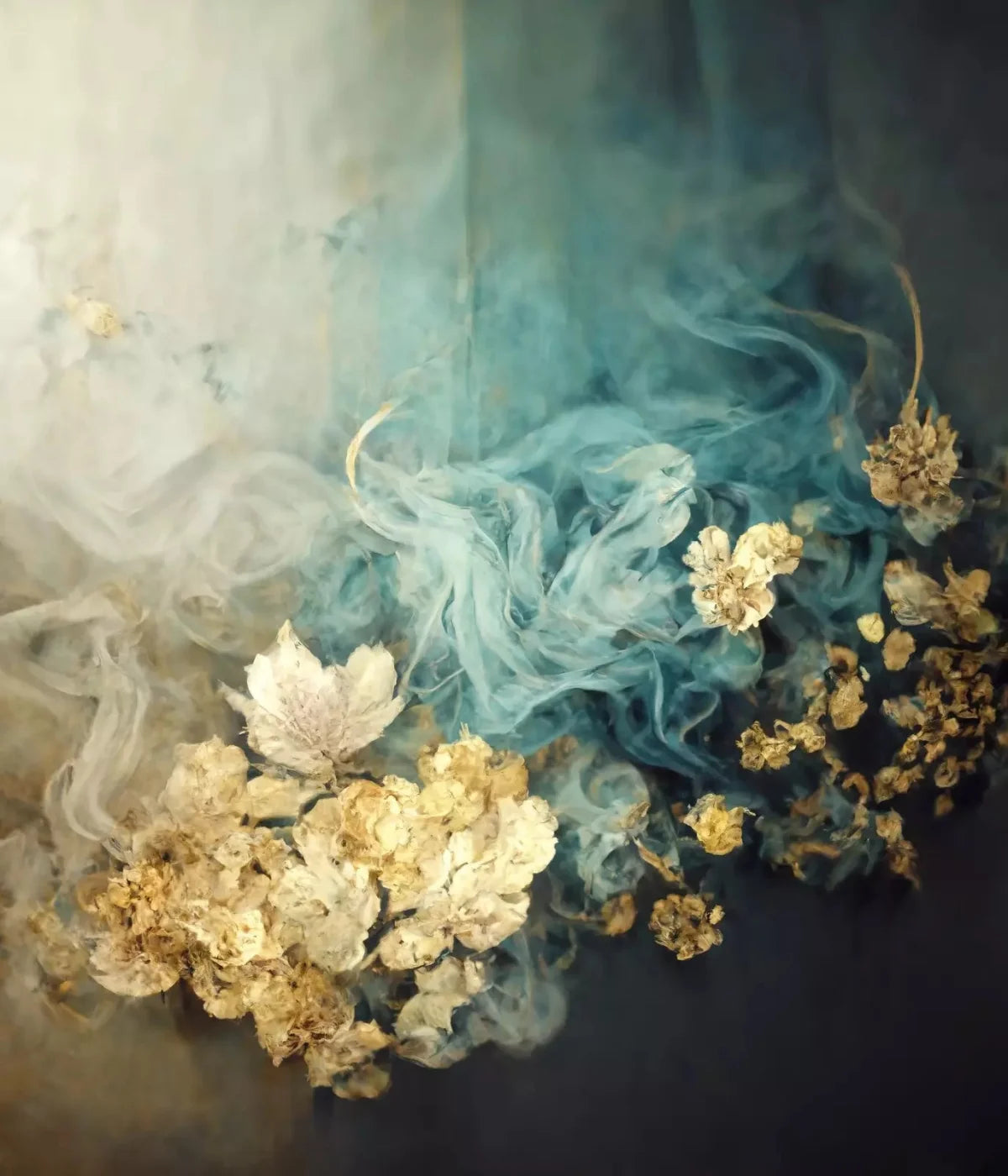 Smoky Flowers 10X12 Ultracloth ( 120 X 144 Inch ) Backdrop