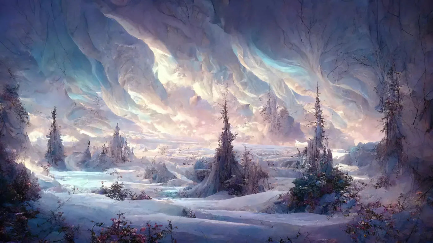 Snow Cave 14’x8’ UltraCloth (168 x 96 inch) Backdrop