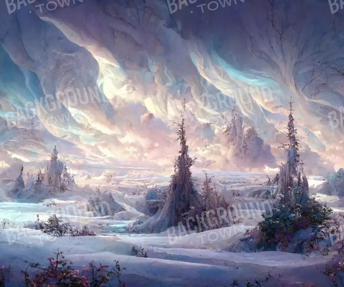 White Winter Backdrop for Photography