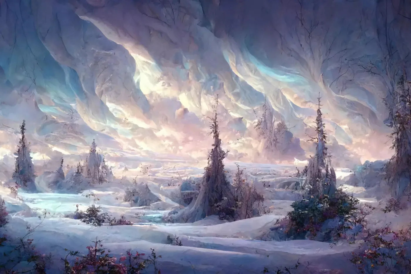 Snow Cave 8’x5’ UltraCloth (96 x 60 inch) Backdrop