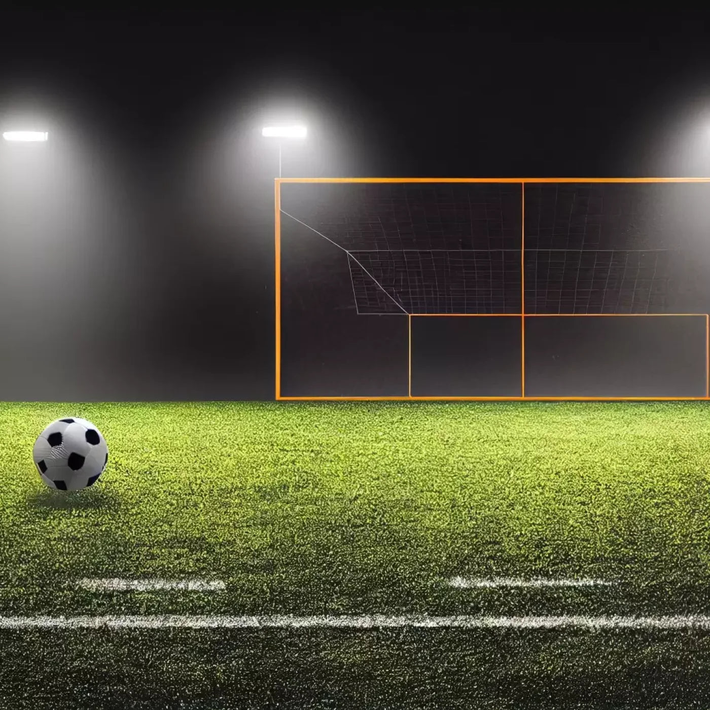 Soccer Night 10X10 Ultracloth ( 120 X Inch ) Backdrop