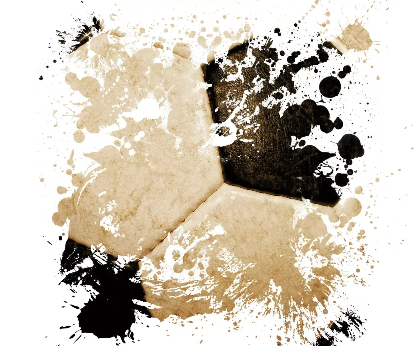 Soccer Splatter 5’X4’2’ Fleece (60 X 50 Inch) Backdrop