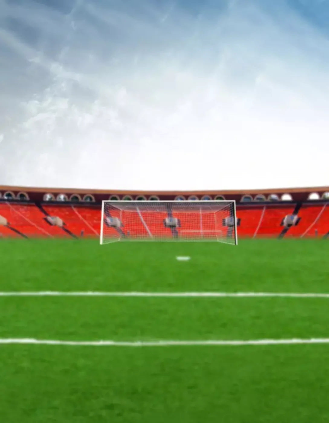 Soccer Stadium 6’X8’ Fleece (72 X 96 Inch) Backdrop