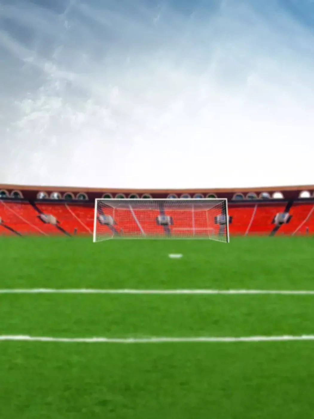 Soccer Stadium 8’X10’ Fleece (96 X 120 Inch) Backdrop