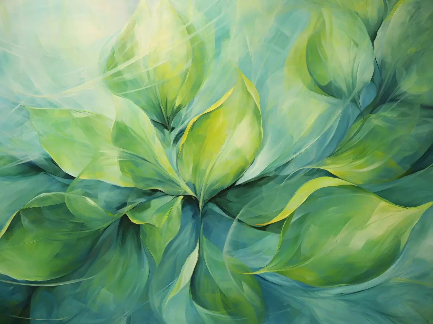 Soft Foliage 6’8X5’ Fleece (80 X 60 Inch) Backdrop