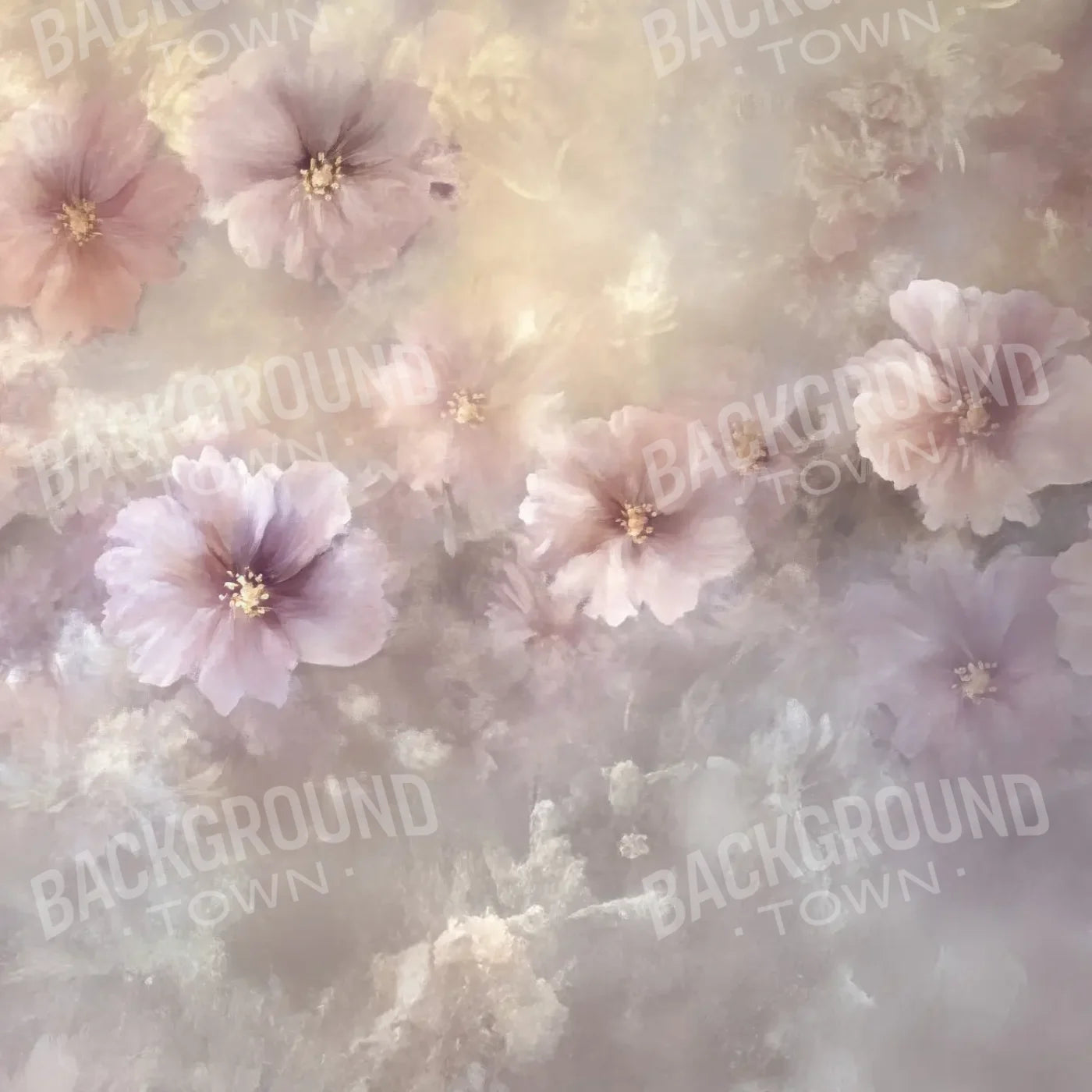 Soft Pink Fine Art Florals 10’x10’ UltraCloth (120 x 120 inch) Backdrop