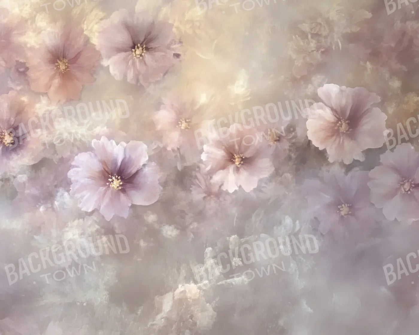 Soft Pink Fine Art Florals 10’x8’ Fleece (120 x 96 inch) Backdrop