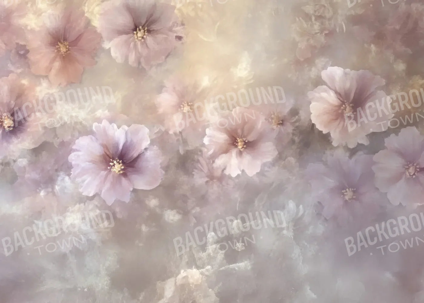 Soft Pink Fine Art Florals 7’x5’ UltraCloth (84 x 60 inch) Backdrop