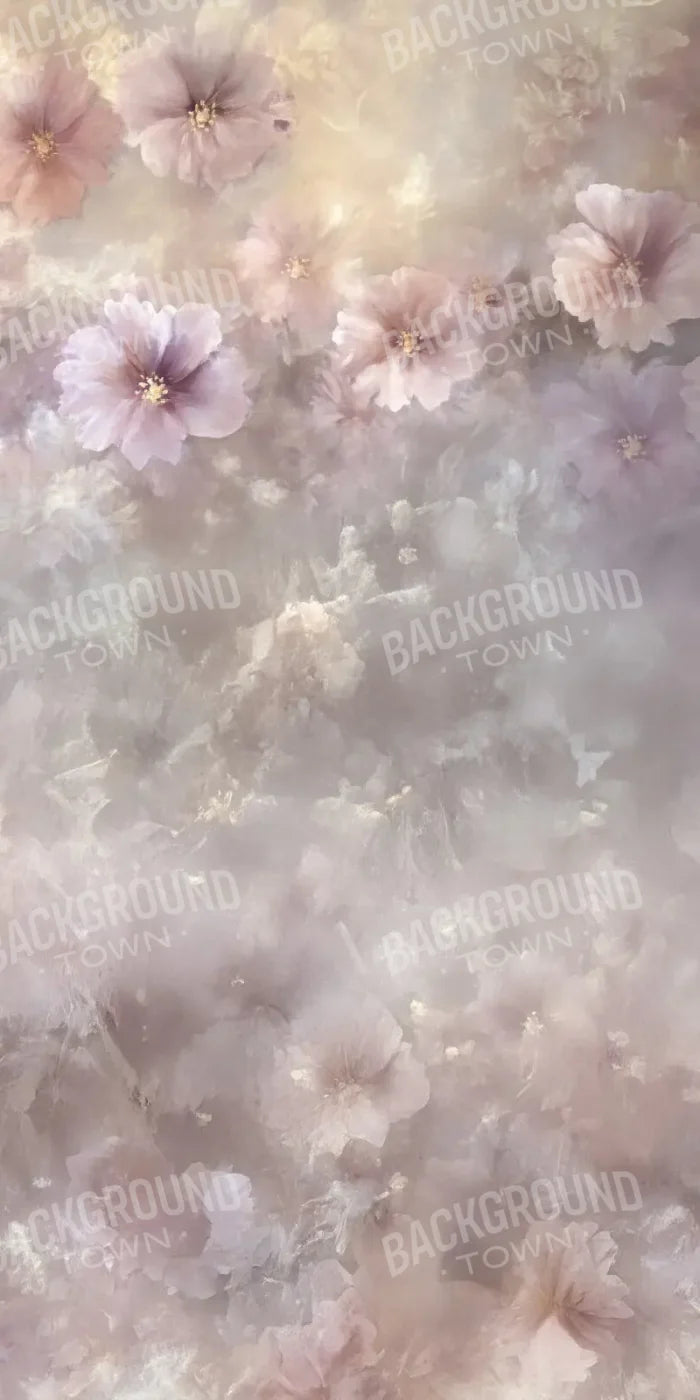 Soft Pink Fine Art Florals Sweep 8’x16’ UltraCloth (96 x 192 inch) Backdrop