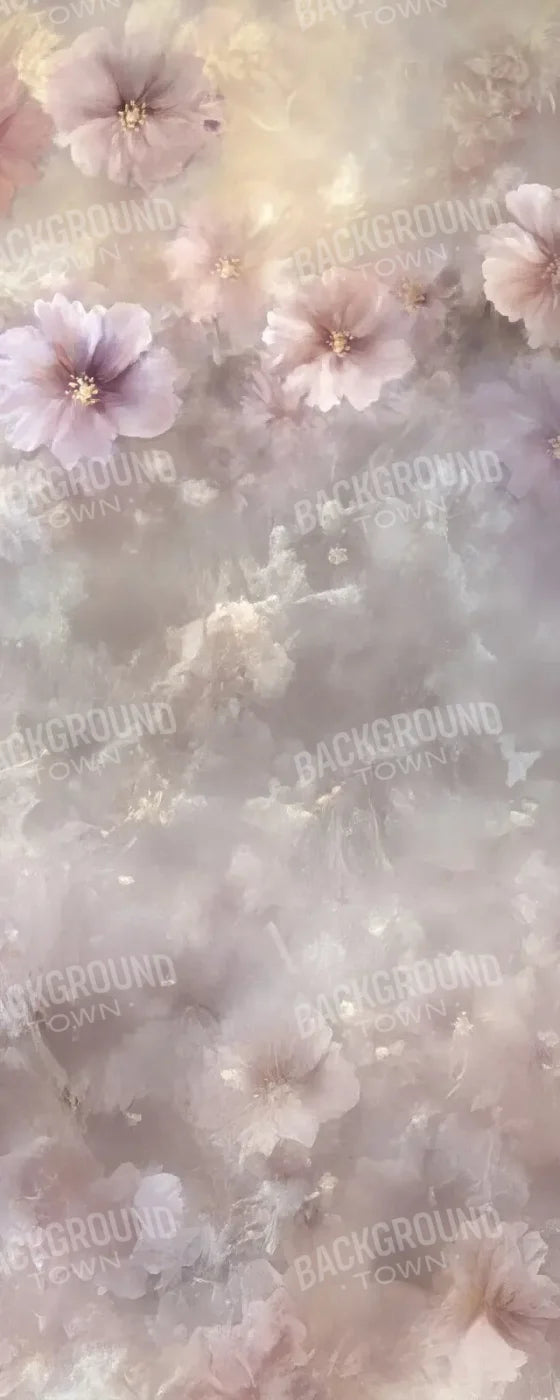Soft Pink Fine Art Florals Sweep 8’x20’ UltraCloth (96 x 240 inch) Backdrop