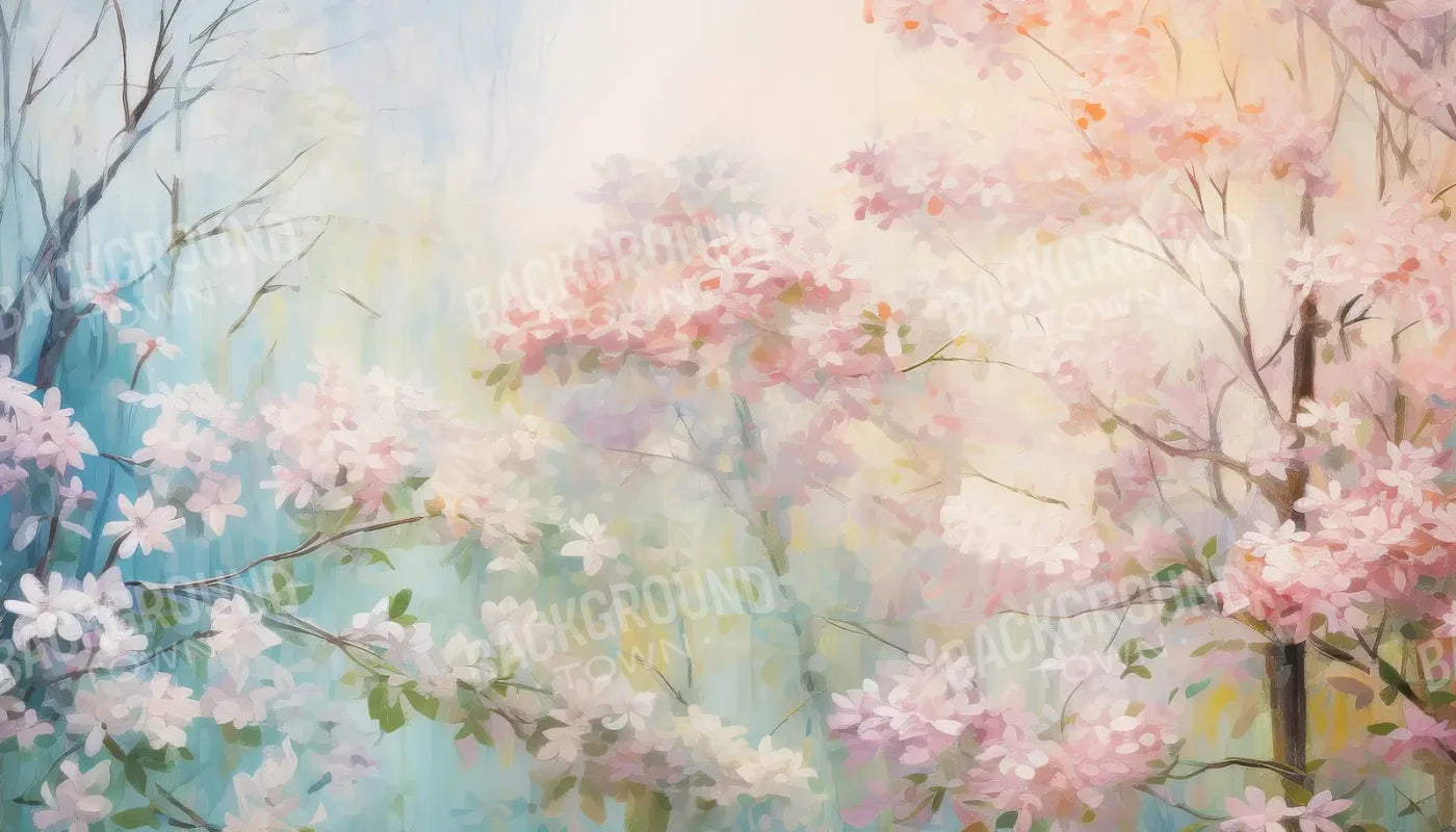Soft Spring Florals 14’x8’ UltraCloth (168 x 96 inch) Backdrop