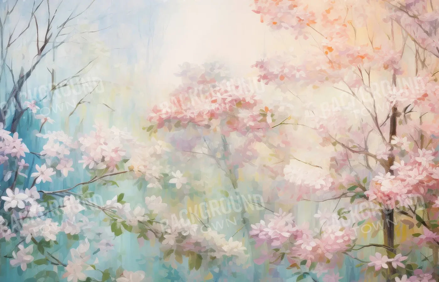 Soft Spring Florals 14’x9’ UltraCloth (168 x 108 inch) Backdrop