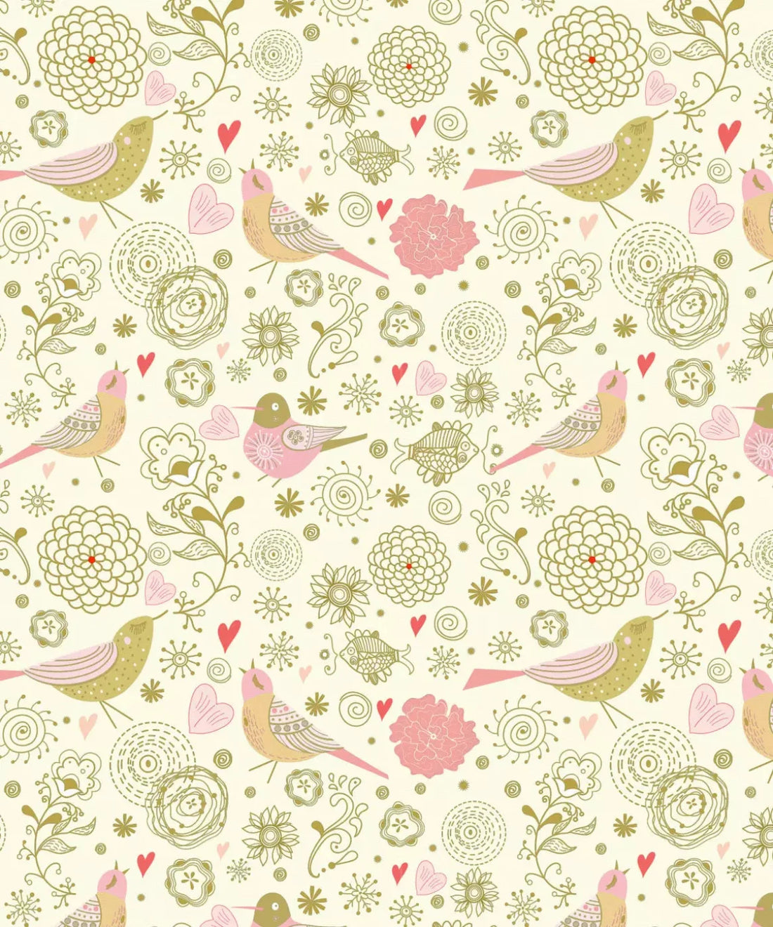 Beige Floral Backdrop for Photography