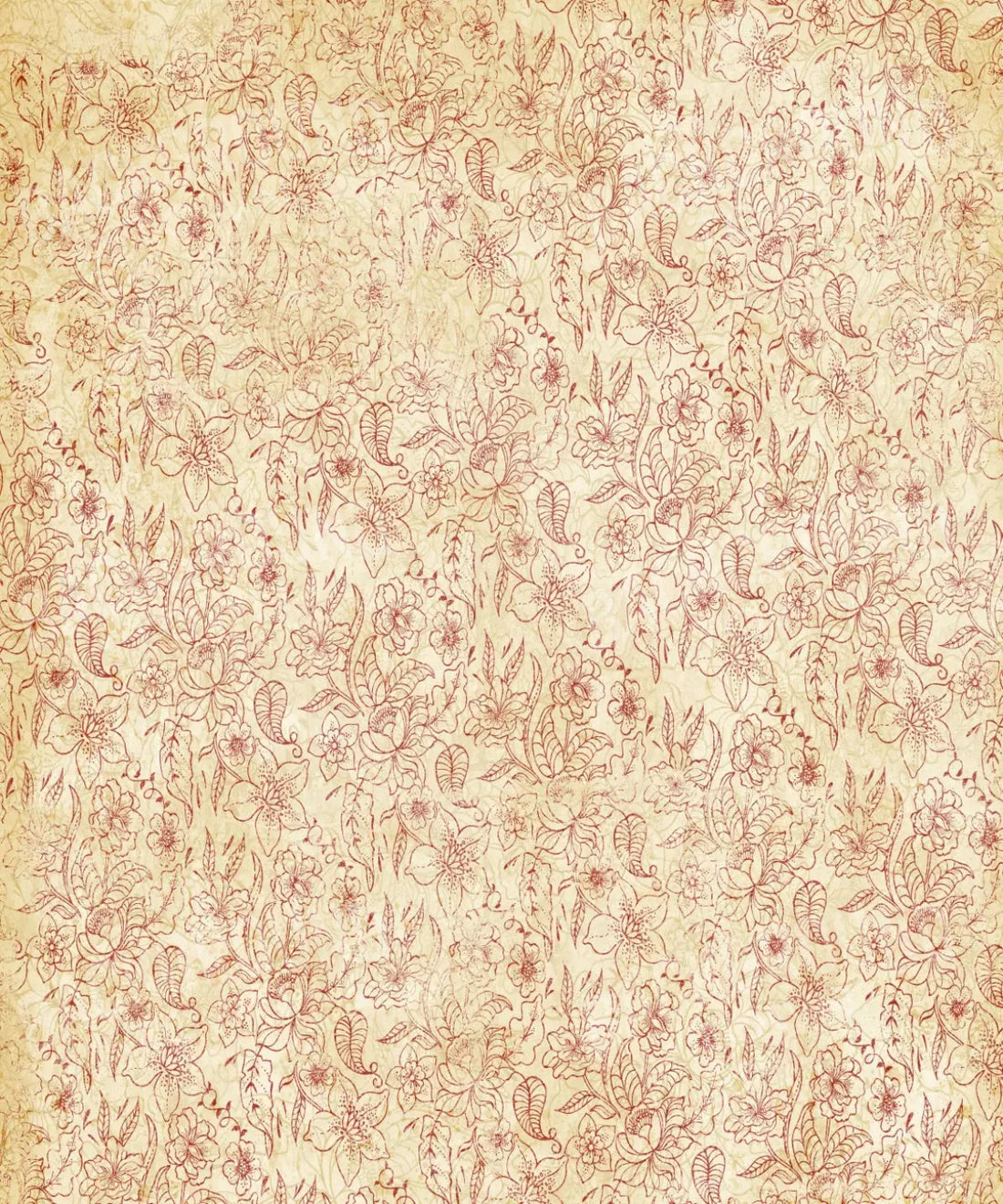 Beige Floral Backdrop for Photography