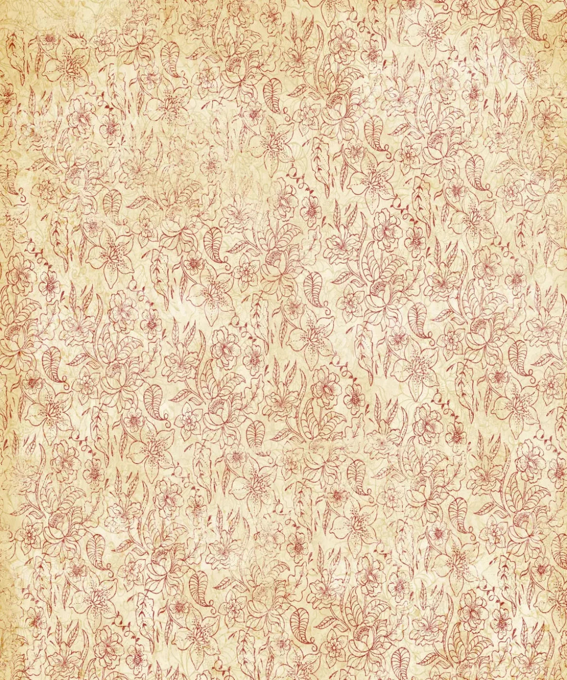 Beige Floral Backdrop for Photography