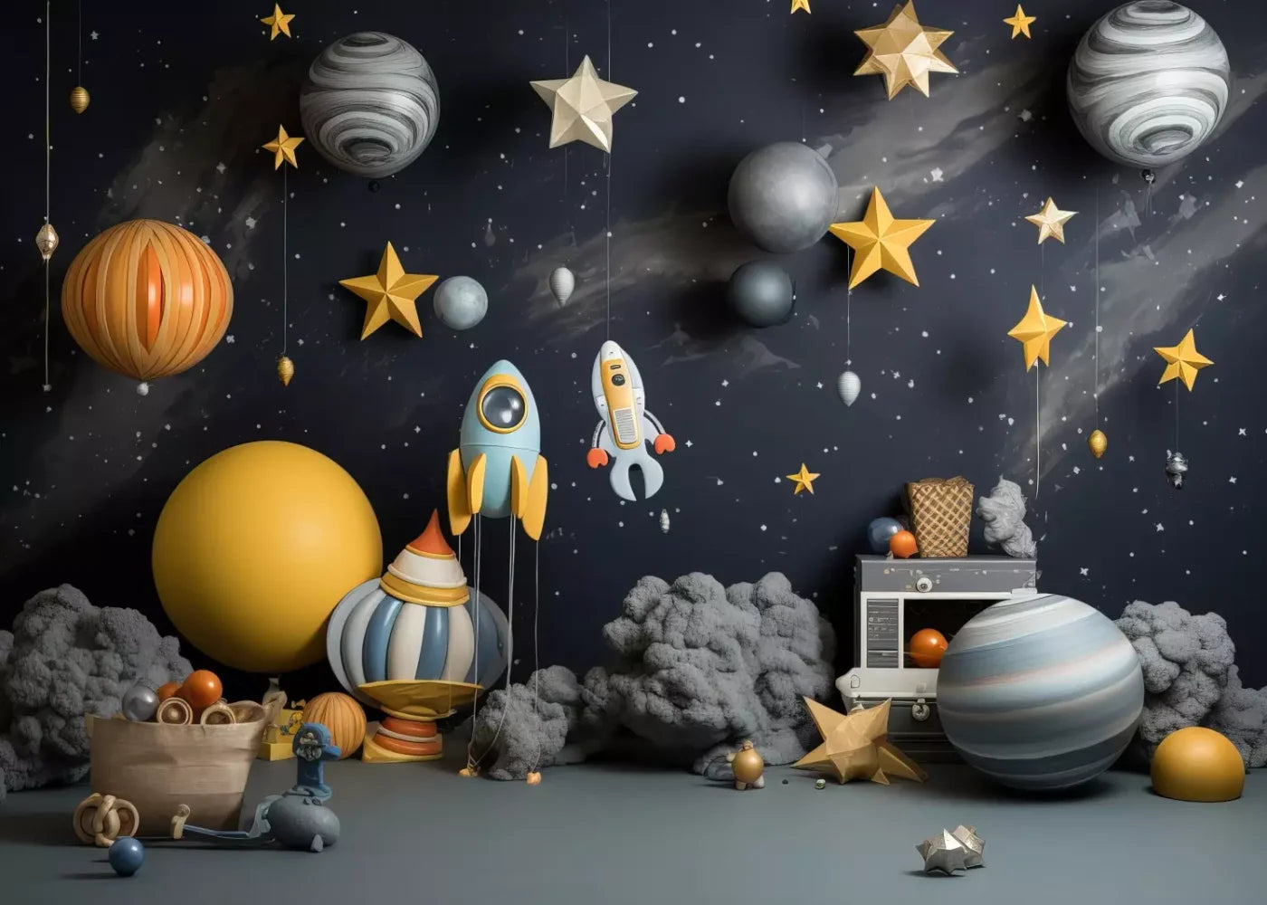 Space Cadet I 7’X5’ Ultracloth (84 X 60 Inch) Backdrop