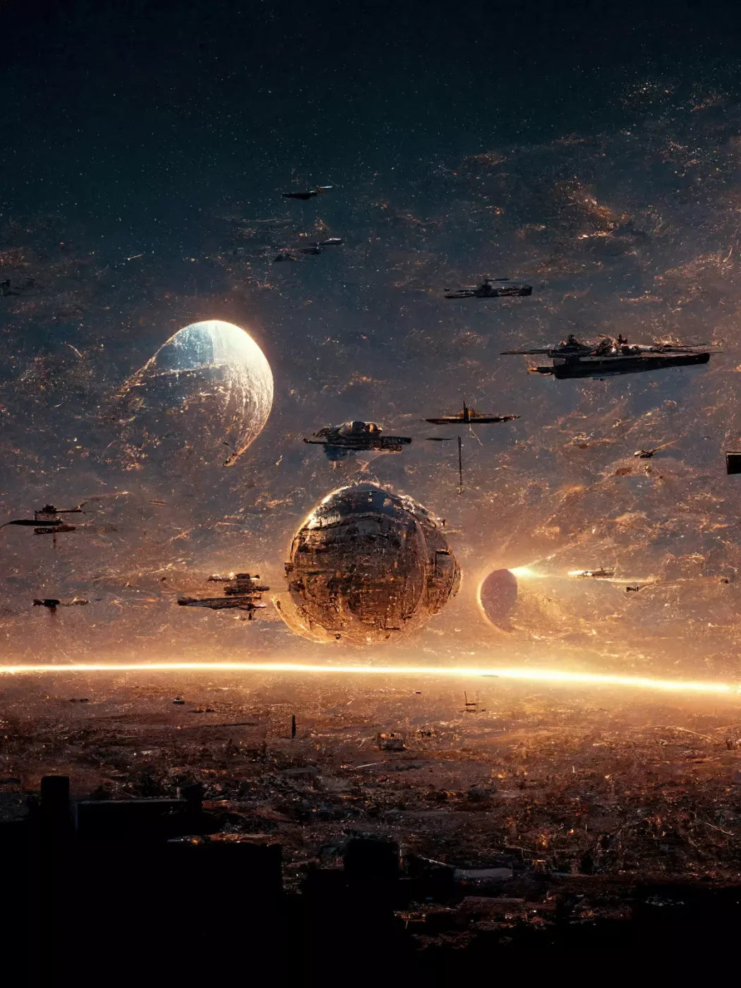 Space Warz 2 5’X6’8’ Fleece (60 X 80 Inch) Backdrop