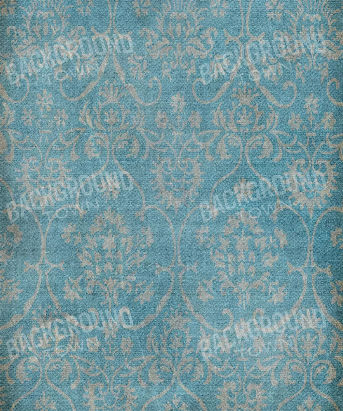 Blue Damask Backdrop for Photography