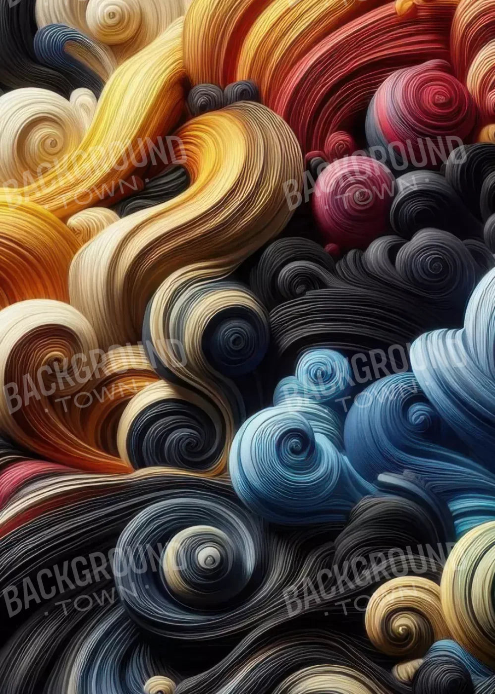 Spiraled Yarn Skeins 5’X7’ Ultracloth (60 X 84 Inch) Backdrop