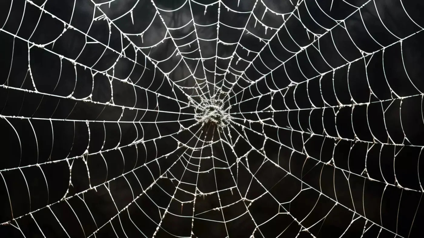 Spooky Spider Web 14X8 Ultracloth ( 168 X 96 Inch ) Backdrop