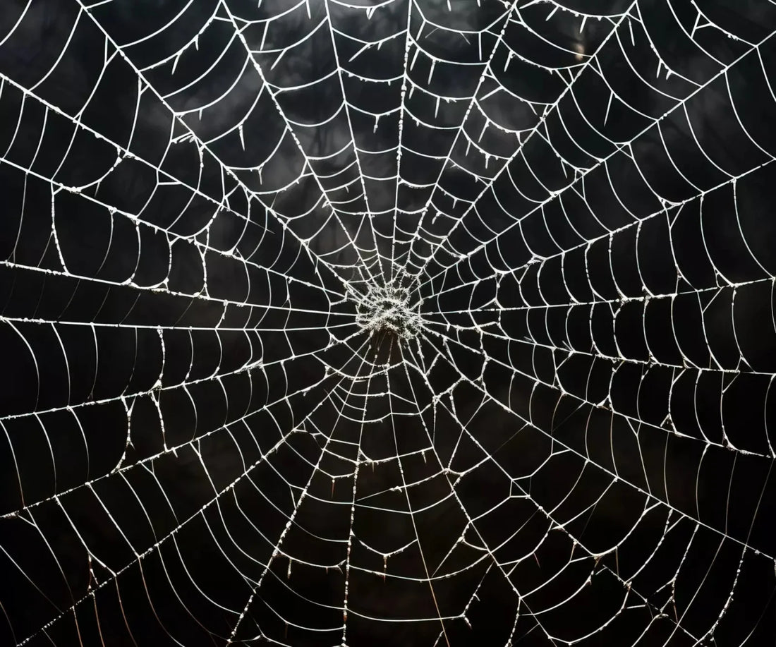 Spooky Spider Web 5X42 Fleece ( 60 X 50 Inch ) Backdrop