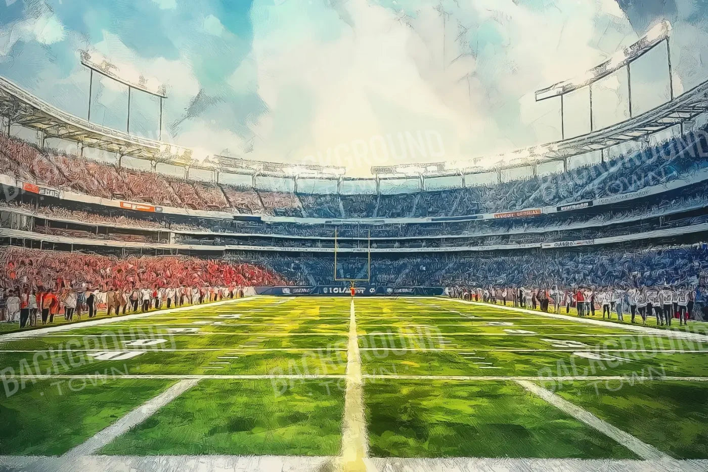 Sports Field 12’x8’ UltraCloth (144 x 96 inch) Backdrop