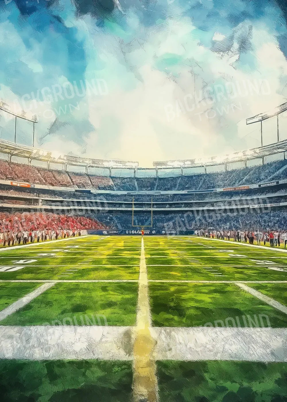 Sports Field 5’x7’ UltraCloth (60 x 84 inch) Backdrop