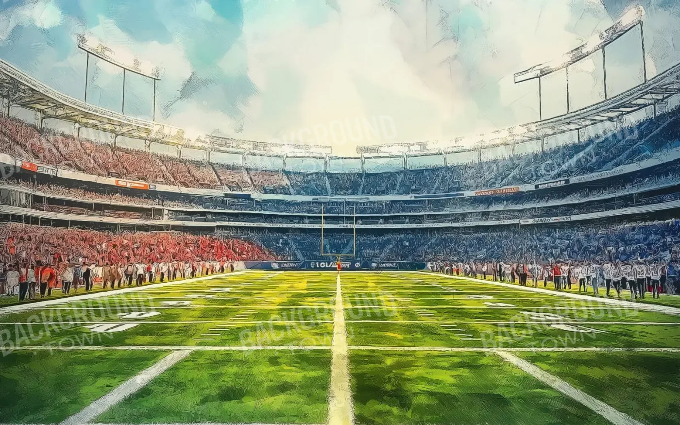 Sports Field 8’x5’ UltraCloth (96 x 60 inch) Backdrop
