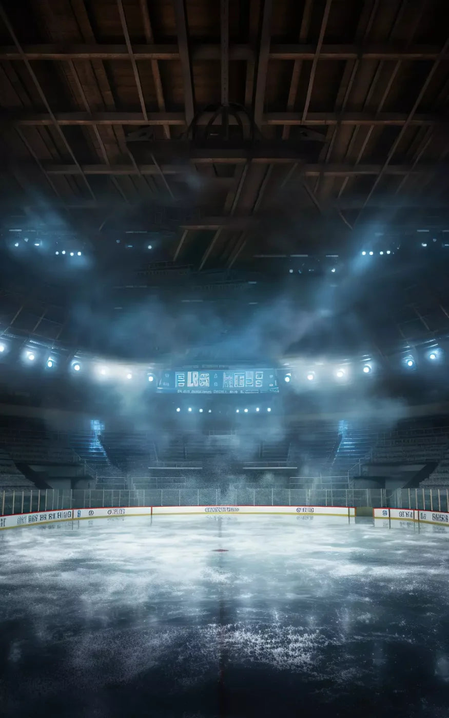 Sports Hockey On Ice 10’X16’ Ultracloth (120 X 192 Inch) Backdrop